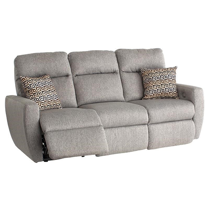Southern Motion Knock Out Double Reclining Sofa with 2 Pillows and